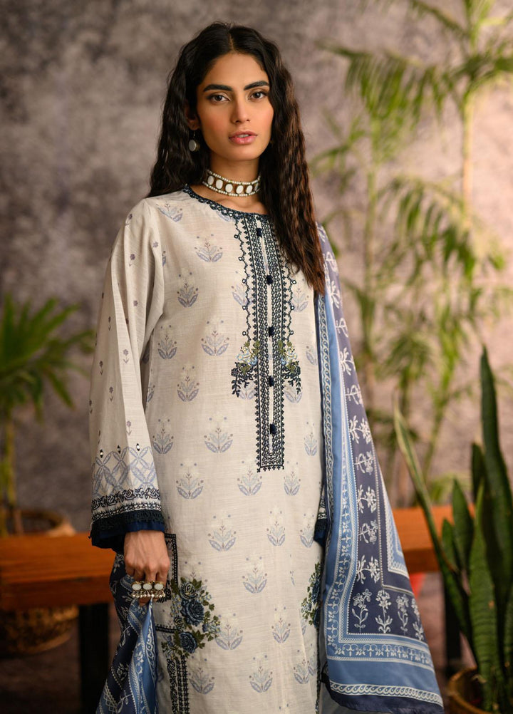 Dhanak Pret Embroidered Khaddar 2 Piece Dress DC-3020 GREY