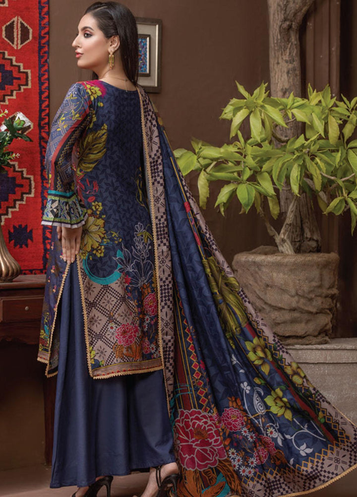 Dhanak by MTF Embroidered Dhanak Suits Unstitched 3 Piece MTF21DH D-01 - Winter Collection