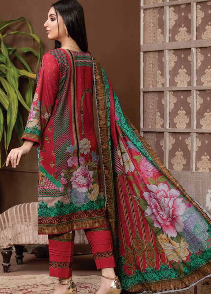 Dhanak by MTF Embroidered Dhanak Suits Unstitched 3 Piece MTF21DH D-02 - Winter Collection