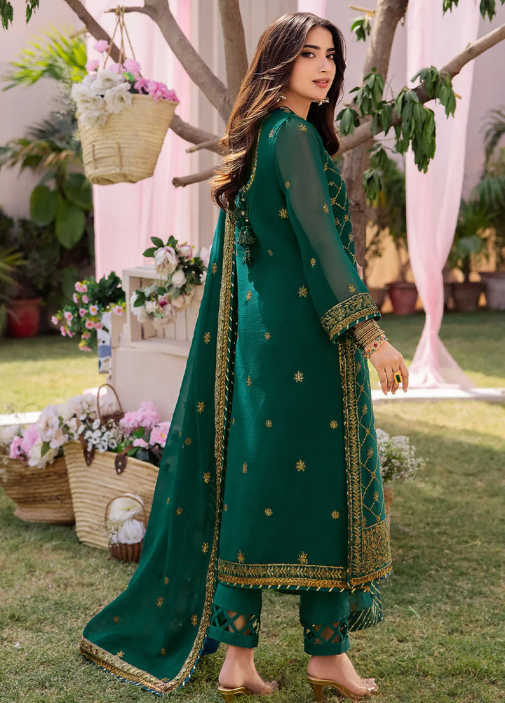 Dhanak Rang by Asim Jofa Embroidered Chiffon Suit Unstitched 3 Piece AJ24DR AJCF-03 - Festive Collection