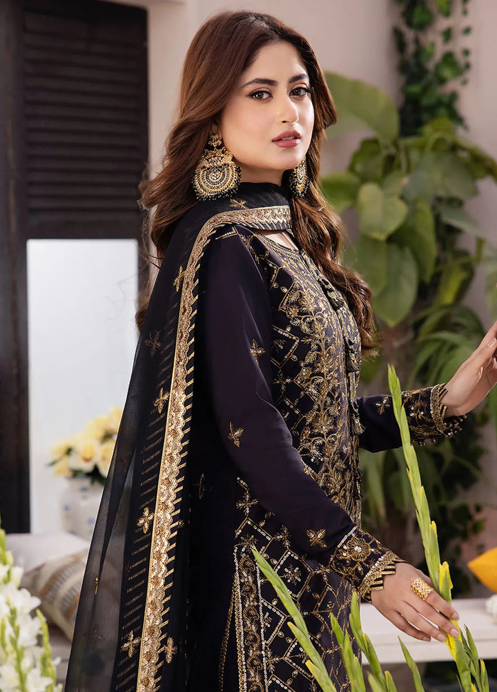 Dhanak Rang by Asim Jofa Embroidered Silk Suit Unstitched 3 Piece AJ24DR AJCF-04 - Festive Collection