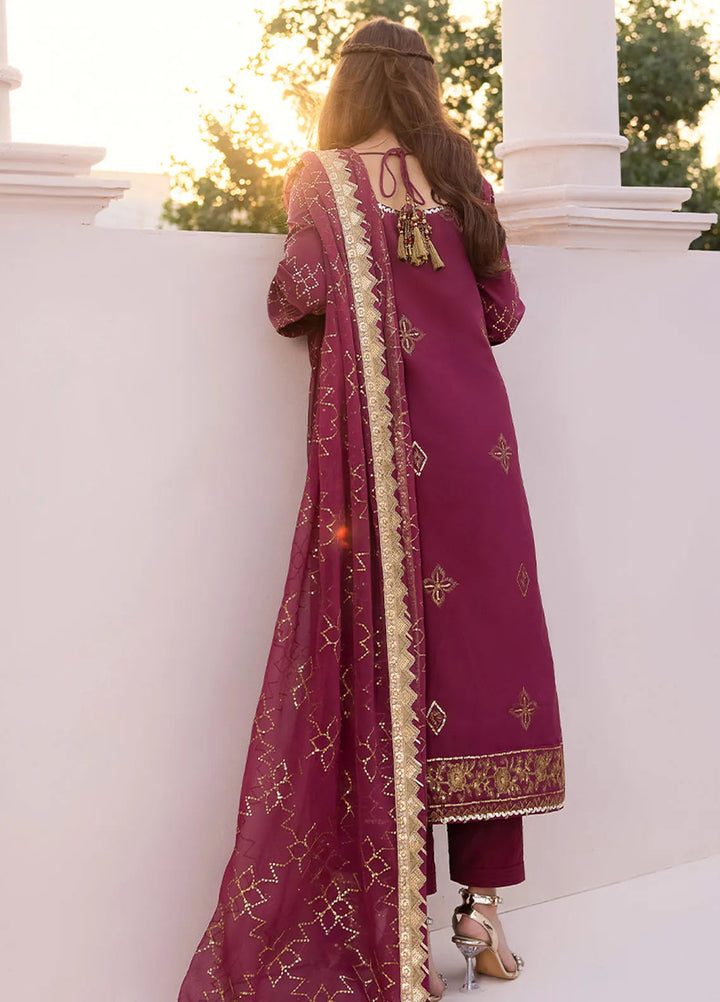 Dhanak Rang by Asim Jofa Embroidered Silk Suit Unstitched 3 Piece AJ24DR AJCF-05 - Festive Collection