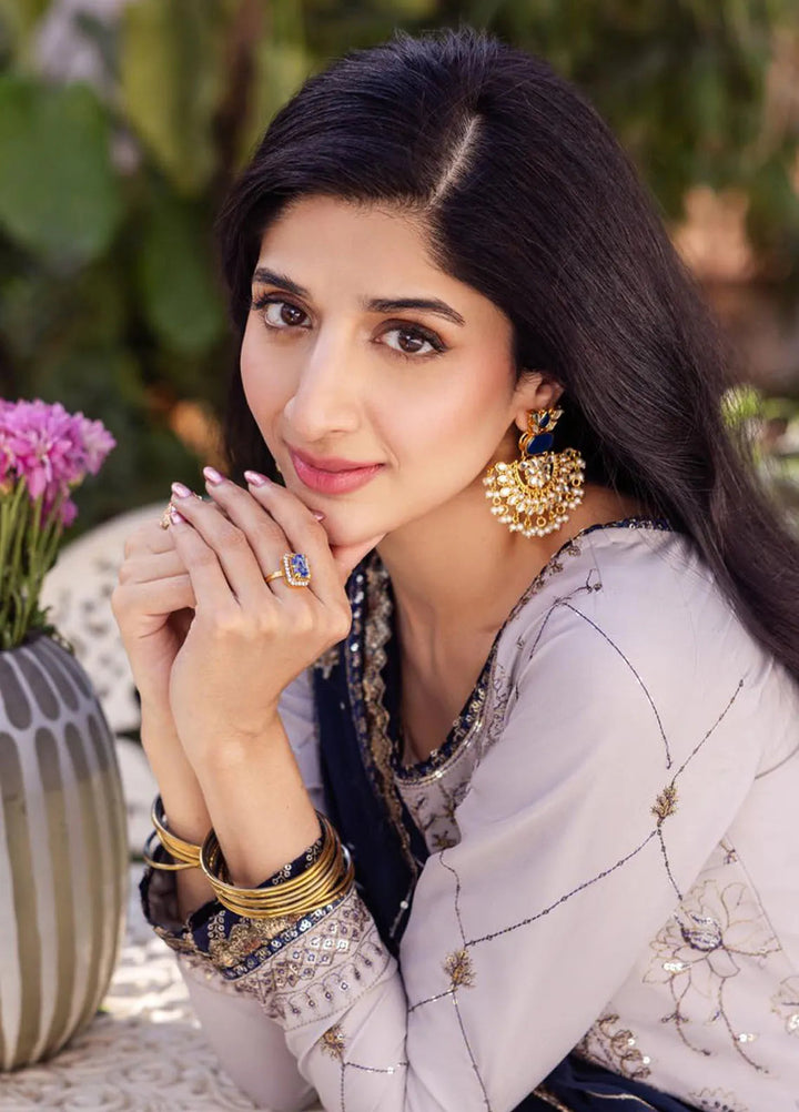 Dhanak Rang by Asim Jofa Embroidered Silk Suit Unstitched 3 Piece AJ24DR AJCF-13 - Festive Collection