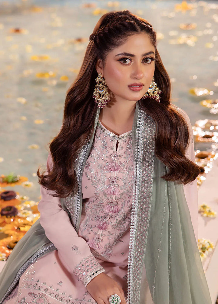 Dhanak Rang by Asim Jofa Embroidered Silk Suit Unstitched 3 Piece AJ24DR AJCF-14 - Festive Collection