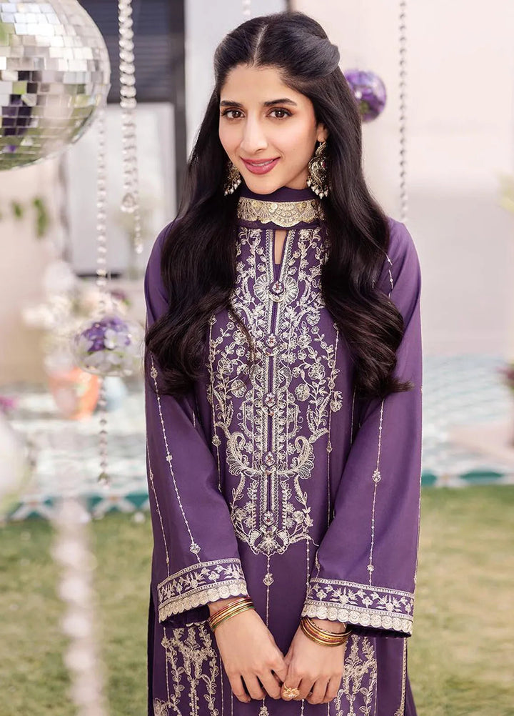 Dhanak Rang by Asim Jofa Embroidered Silk Suit Unstitched 3 Piece AJ24DR AJCF-29 - Festive Collection