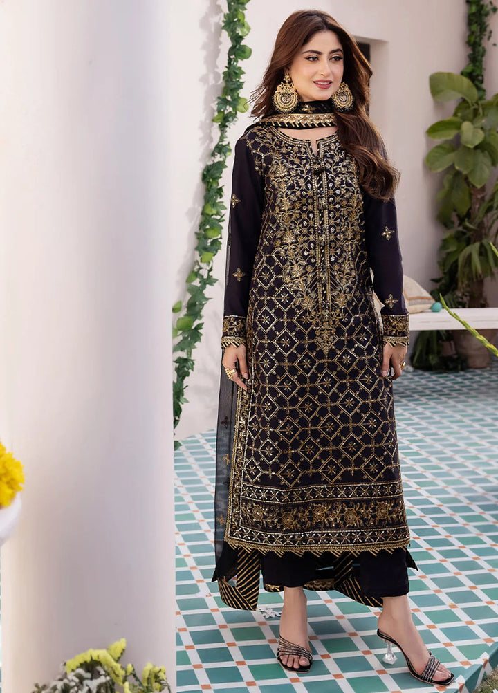 Dhanak Rang by Asim Jofa Embroidered Silk Unstitched Suit 3 Piece AJ24DR AJCF-04 - Festive Collection