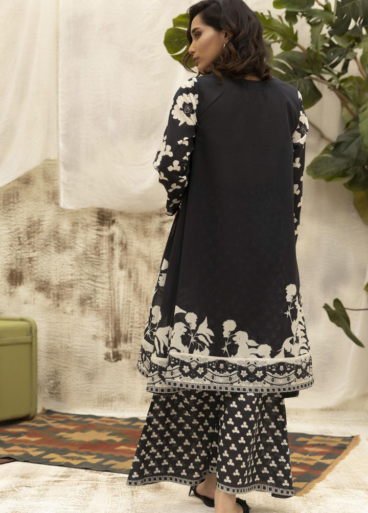 Dhanak Casual Pret Printed Lawn 2 Piece Suit DC-2132 BLACK