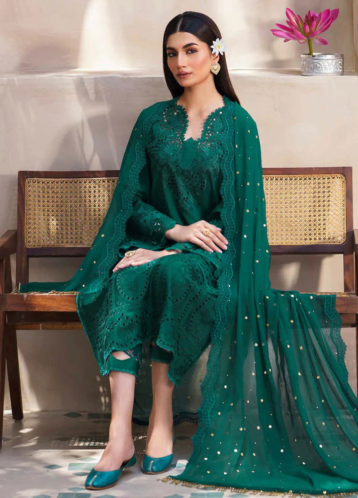 Dhoop Kinaray By Nureh Chikankari Lawn Suits Unstitched 4 Piece NU24DK NS-135 - Summer Collection