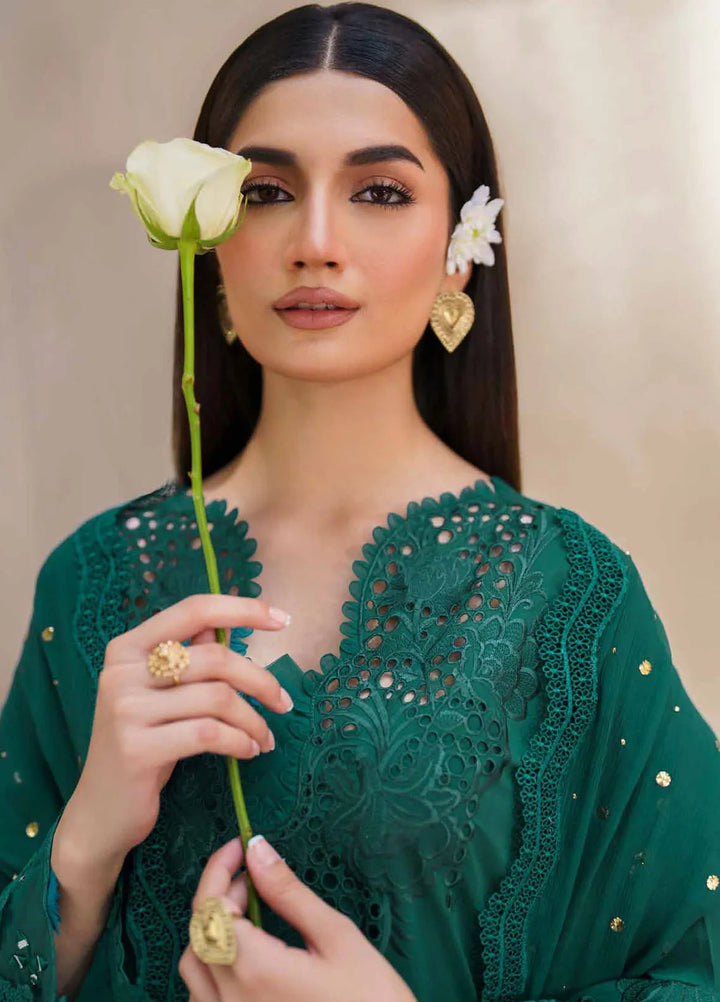 Dhoop Kinaray By Nureh Chikankari Lawn Suits Unstitched 4 Piece NU24DK NS-135 - Summer Collection