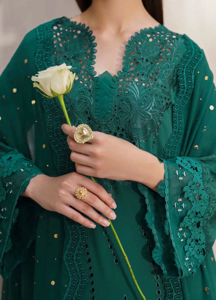 Dhoop Kinaray By Nureh Chikankari Lawn Suits Unstitched 4 Piece NU24DK NS-135 - Summer Collection