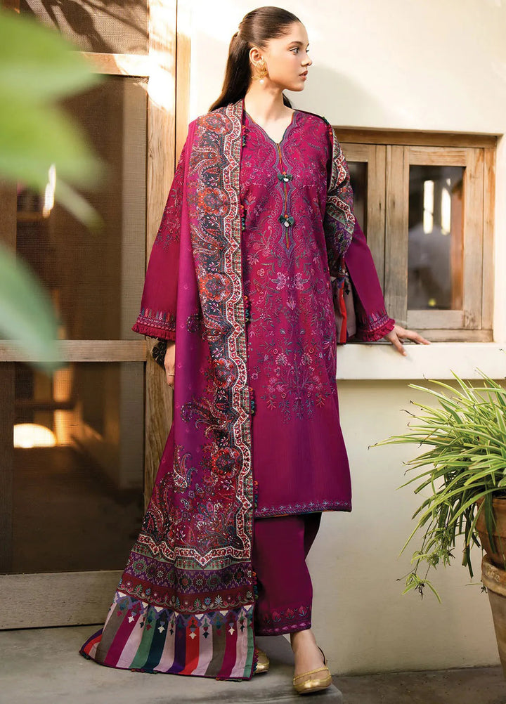 Dhoop Kinaray by Xenia Embroidered Khaddar Suit Unstitched 3 Piece D-04 Sumbul - Winter Collection