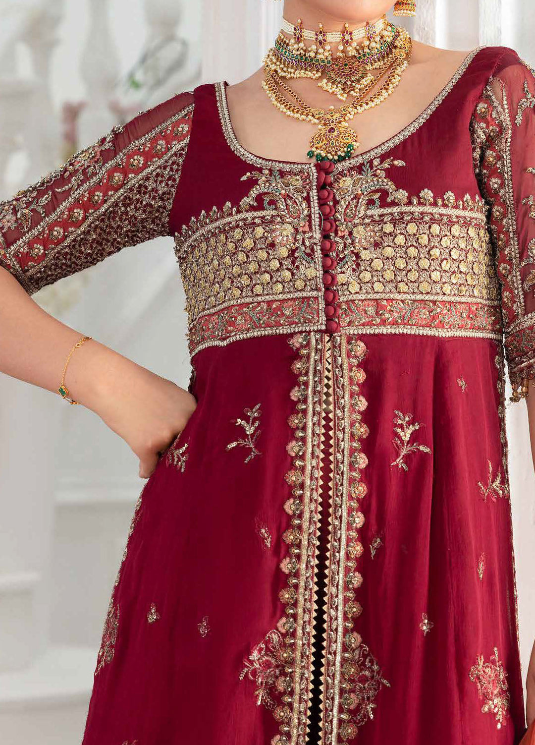 Diamond Dust by Charizma Embroidered Chiffon Suits Unstitched 4 Piece CRZ25DC DD5-03 - Formals Collection