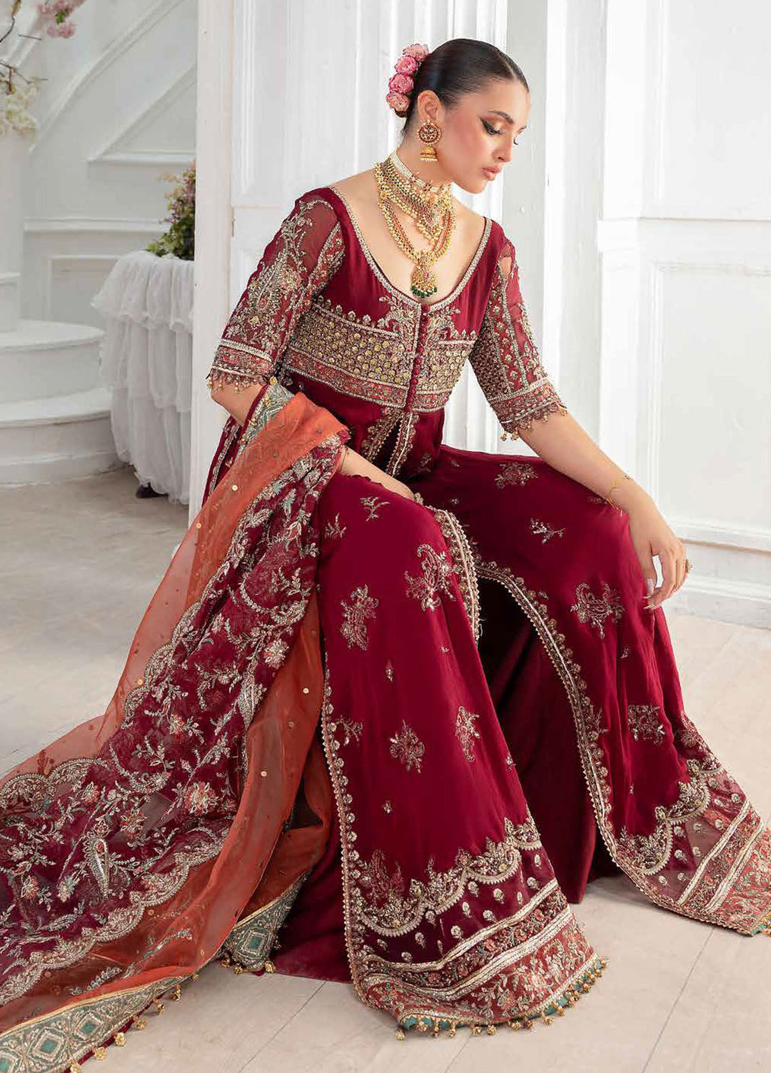 Diamond Dust by Charizma Embroidered Chiffon Suits Unstitched 4 Piece CRZ25DC DD5-03 - Formals Collection