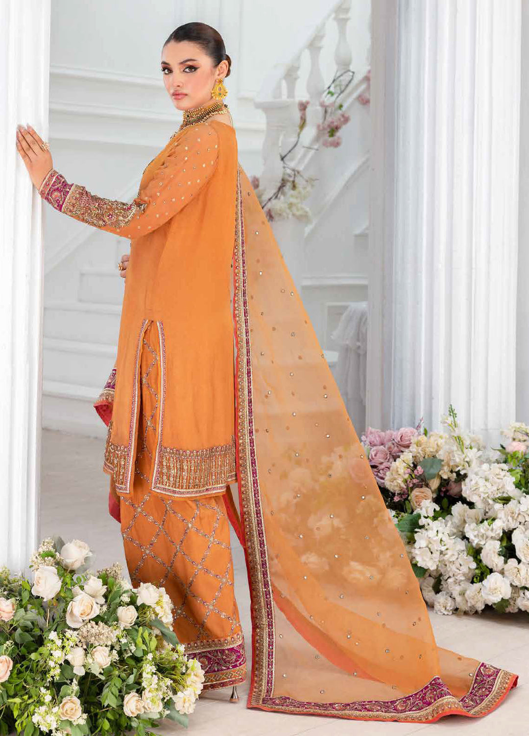 Diamond Dust by Charizma Embroidered Chiffon Suits Unstitched 4 Piece CRZ25DC DD5-06 - Formals Collection