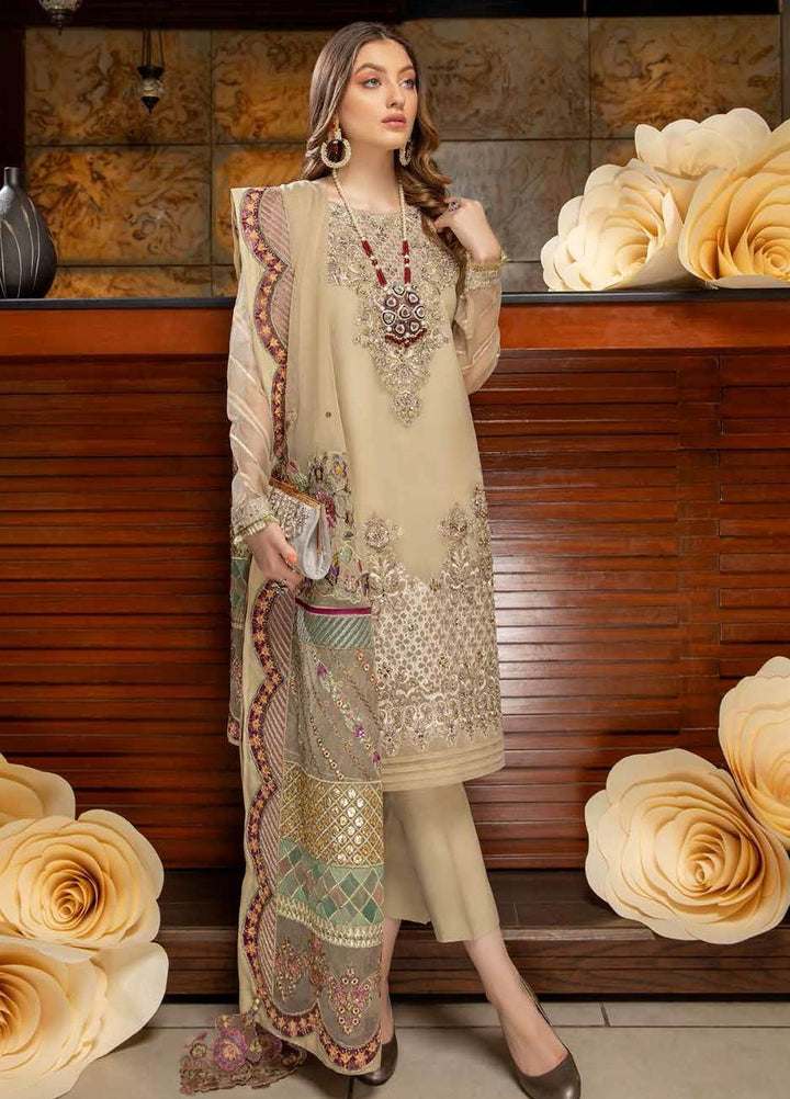 Diamond Dust by Charizma Embroidered Organza Suits Unstitched 3 Piece CRZ21DF DD-02 - Formals Collection