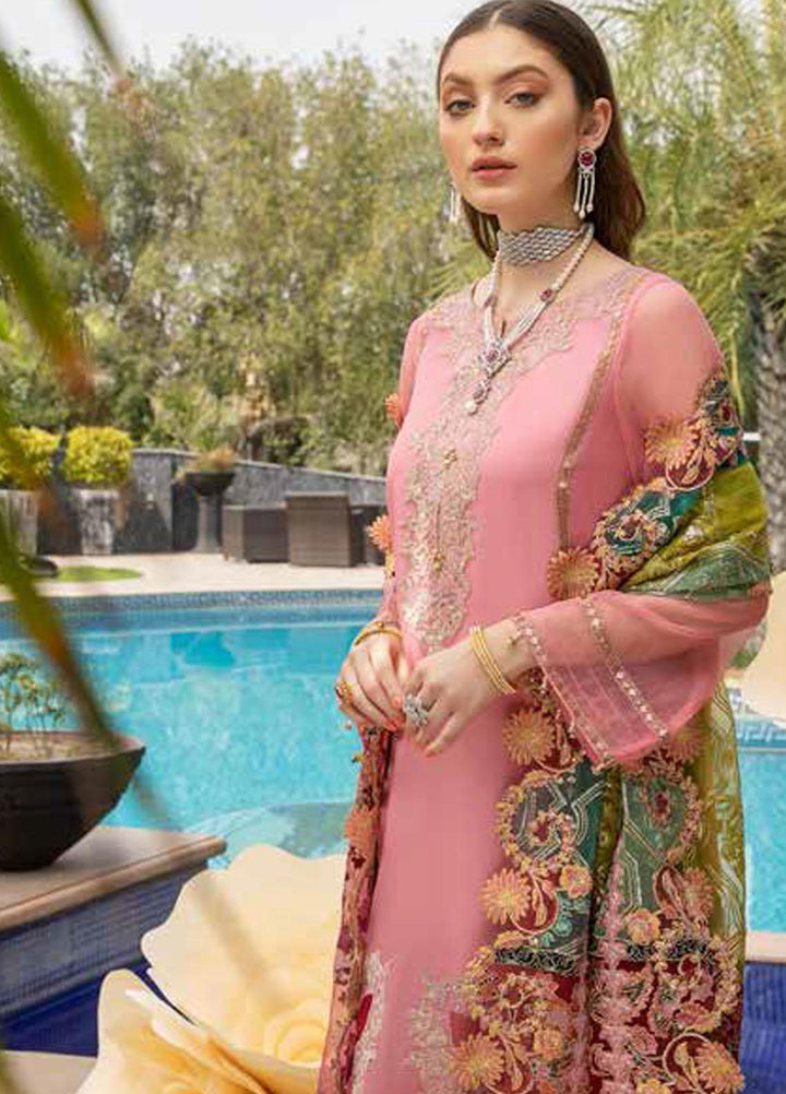 Diamond Dust by Charizma Embroidered Organza Suits Unstitched 3 Piece CRZ21DF DD-04 - Formals Collection
