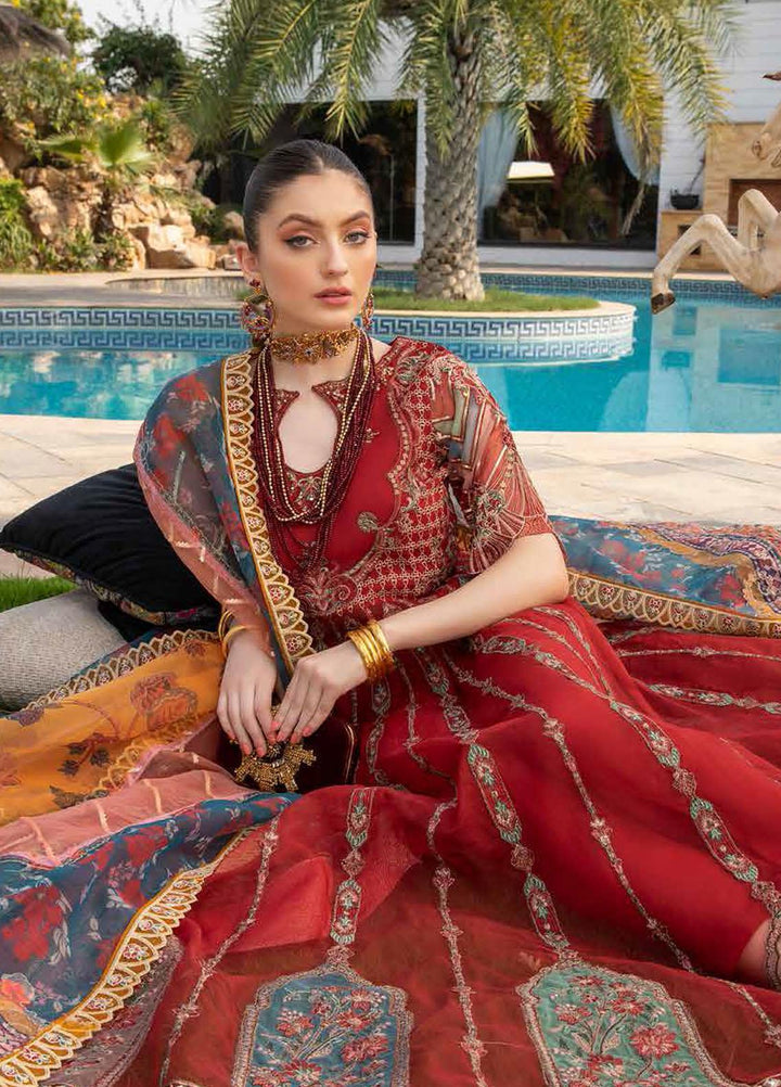 Diamond Dust by Charizma Embroidered Organza Suits Unstitched 3 Piece CRZ21DF DD-06 - Formals Collection