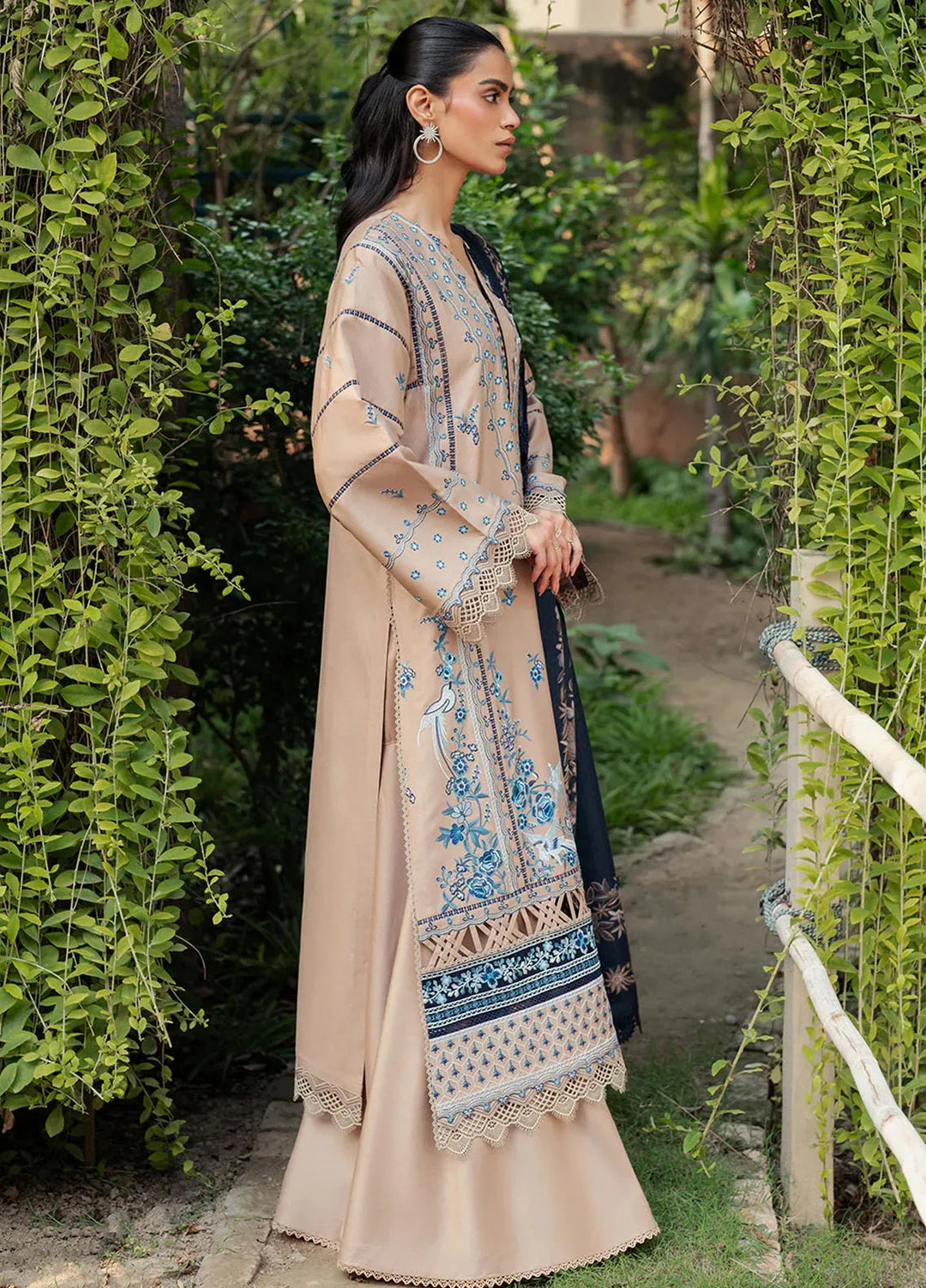 Diara By Bin Ilyas Embroidered Kotrai Suit Unstitched 3 Piece BI24DW 51-A - Winter Collection
