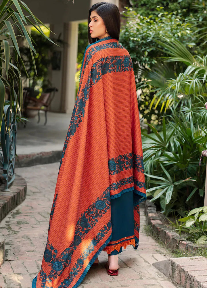 Diara By Bin Ilyas Embroidered Kotrai Suit Unstitched 3 Piece BI24DW 51-B - Winter Collection