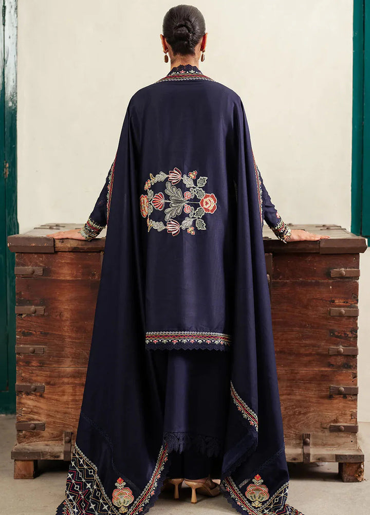 Diara By Bin Ilyas Embroidered Kotrai Suit Unstitched 3 Piece BI24DW 52-A - Winter Collection