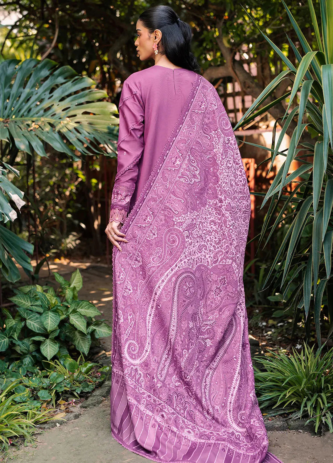 Diara By Bin Ilyas Embroidered Kotrai Suit Unstitched 3 Piece BI24DW 53-B - Winter Collection