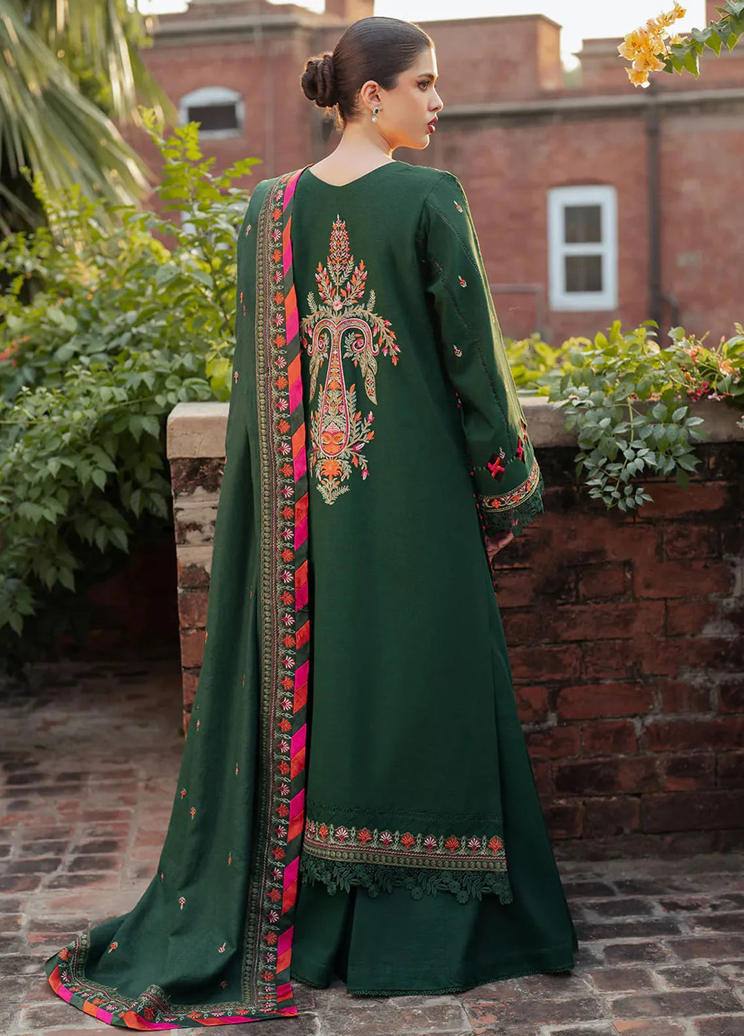 Diara By Bin Ilyas Embroidered Kotrai Suit Unstitched 3 Piece BI24DW 54-B - Winter Collection