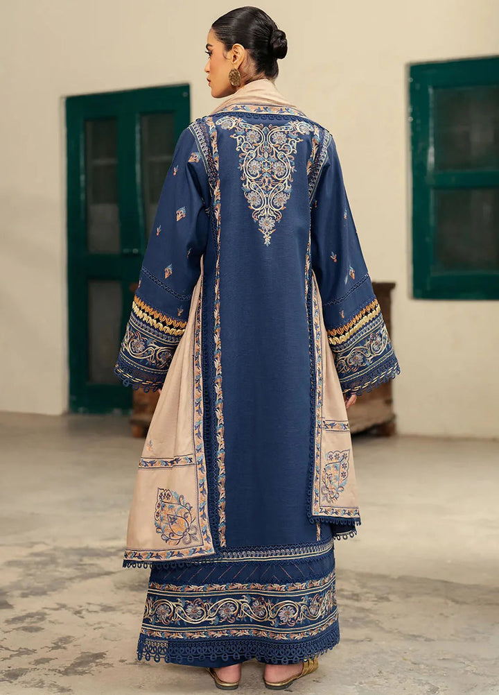 Diara By Bin Ilyas Embroidered Kotrai Suit Unstitched 3 Piece BI24DW 55-A - Winter Collection