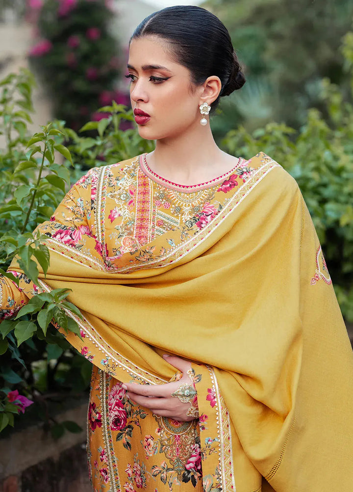 Diara By Bin Ilyas Embroidered Kotrai Suit Unstitched 3 Piece BI24DW 56-A - Winter Collection