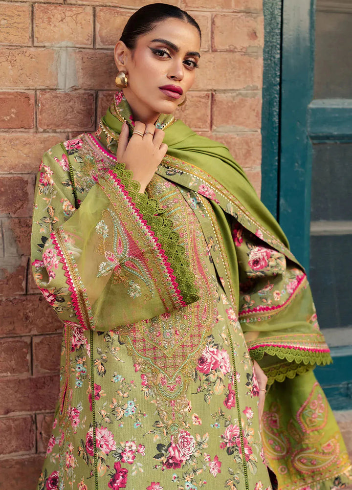 Diara By Bin Ilyas Embroidered Kotrai Suit Unstitched 3 Piece BI24DW 56-B - Winter Collection