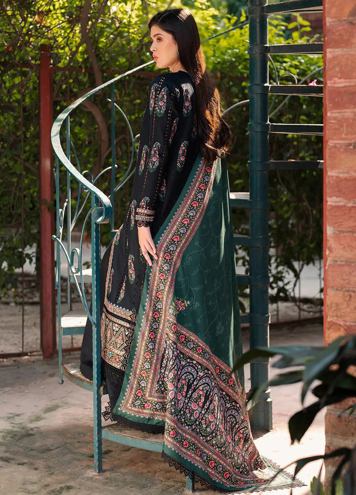 Diara By Bin Ilyas Embroidered Kotrai Suit Unstitched 3 Piece BI24DW 57-B - Winter Collection