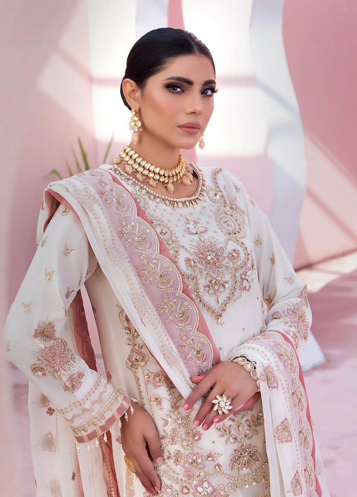 Diara Couture Pret Embroidered Chiffon 3 Piece Suit Hala Sf-05