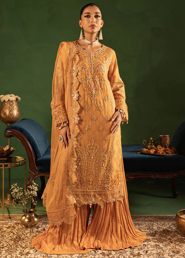 Diara Couture Pret Embroidered Chiffon 3 Piece Suit Haya-SF-15