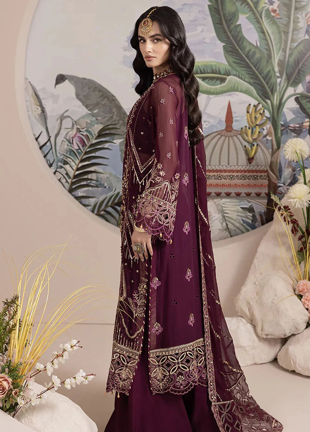 Diara Couture Pret Embroidered Chiffon 3 Piece Suit Mahv-SF-12