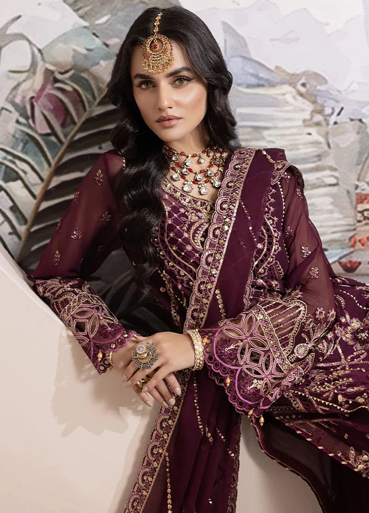 Diara Couture Pret Embroidered Chiffon 3 Piece Suit Mahv-SF-12