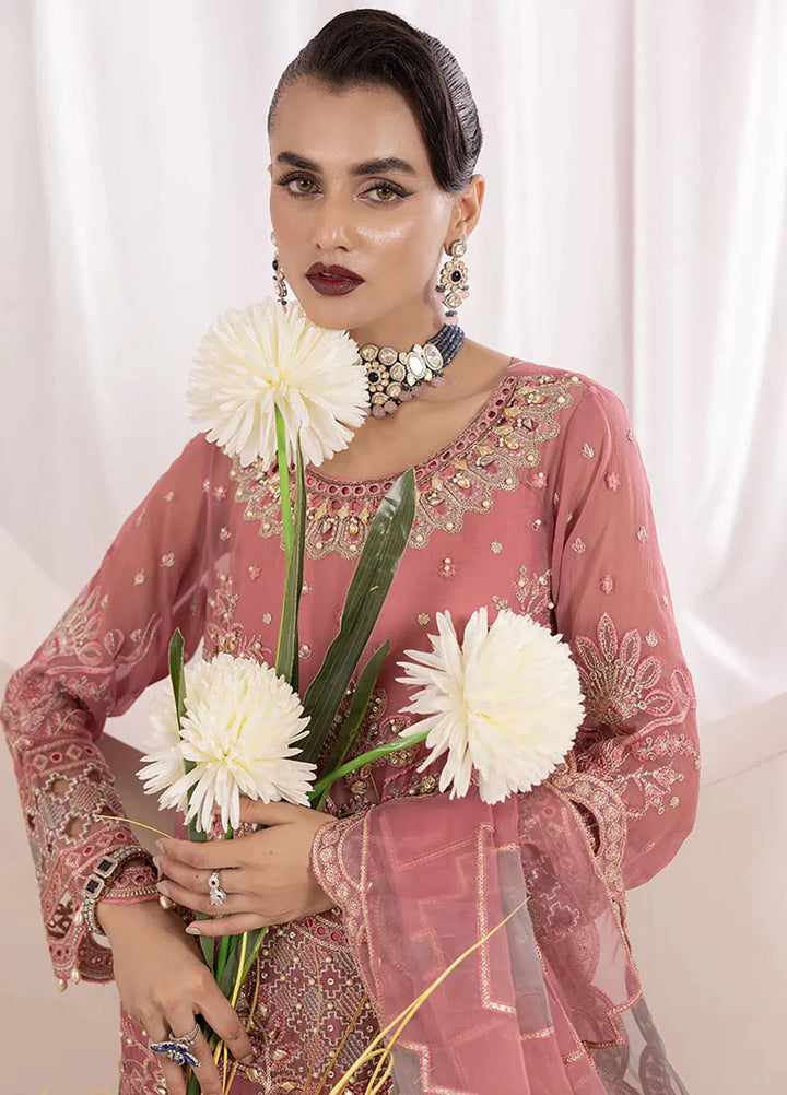 Diara Couture Pret Embroidered Chiffon 3 Piece Suit Saleha-SF-09