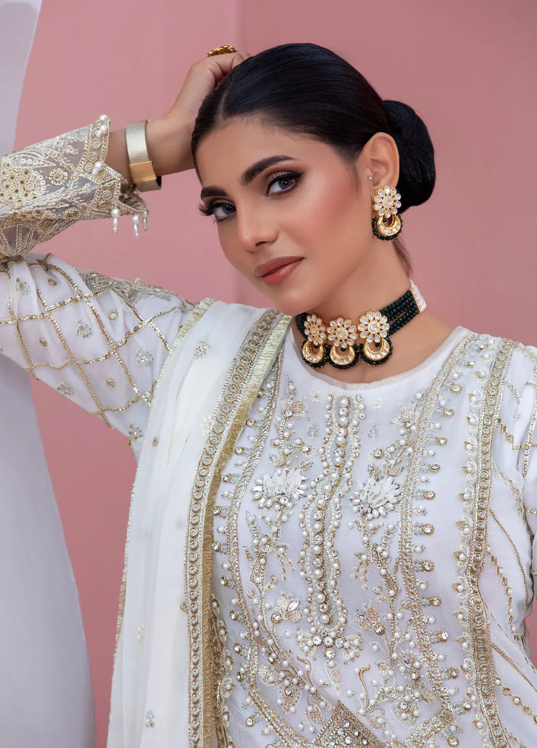 Diara Couture Pret Embroidered Chiffon 3 Piece Suit Yashma Pssg-01-04