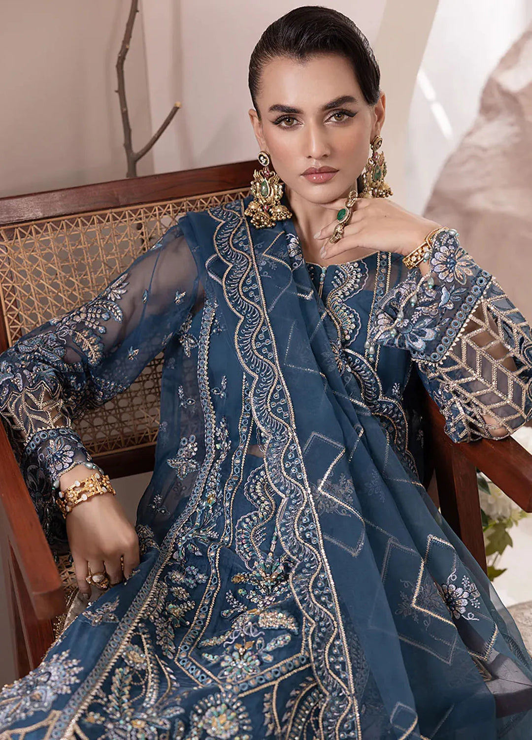 Diara Couture Pret Embroidered Chiffon 3 Piece Suit Yesra-US-647