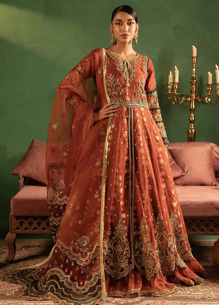 Diara Couture Pret Embroidered Net 3 Piece Suit Anarkali-US-607