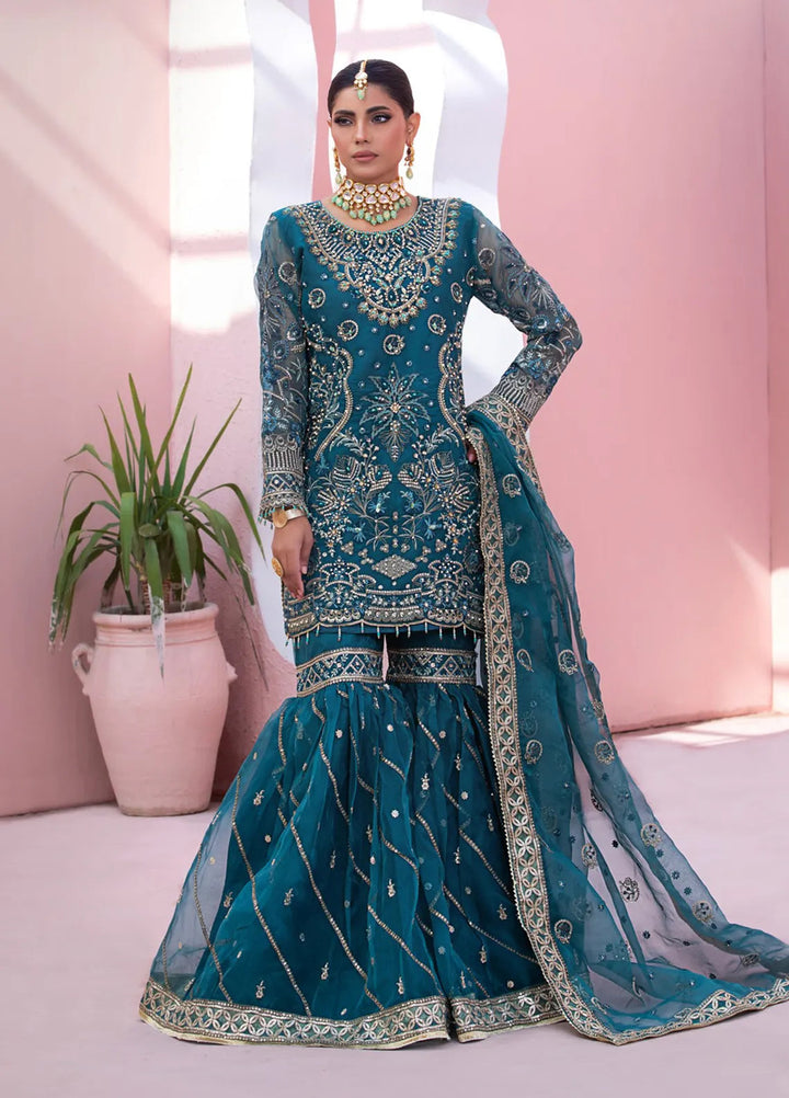 Diara Couture Pret Embroidered Organza 3 Piece Suit Aila Ua-02