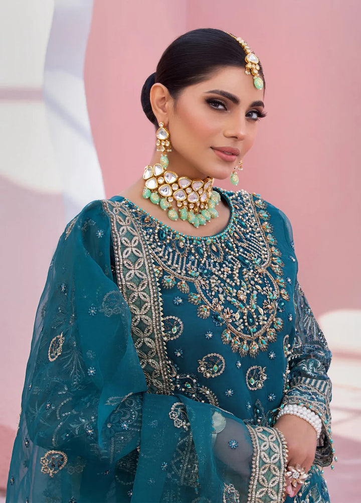 Diara Couture Pret Embroidered Organza 3 Piece Suit Aila Ua-02
