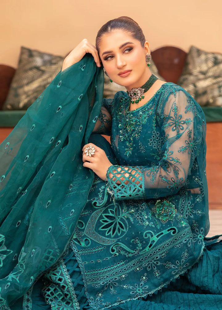 Diara Couture Pret Embroidered Organza 3 Piece Suit Falah - Post-01-01