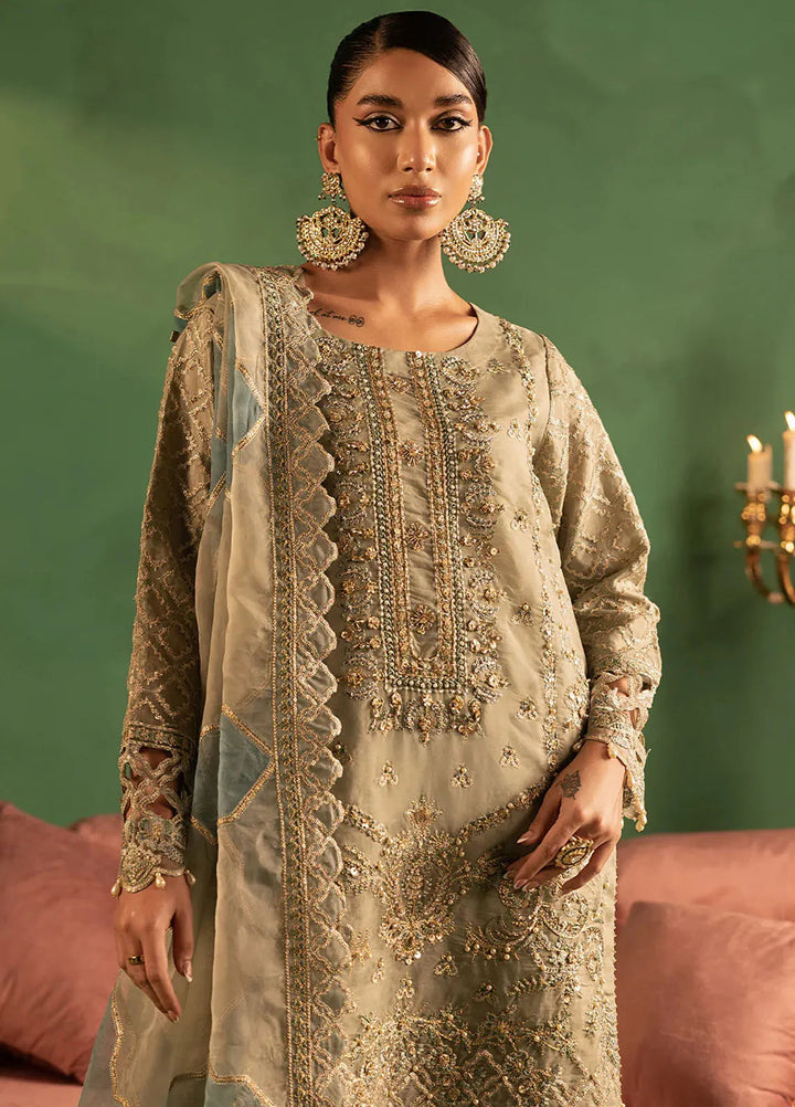 Diara Couture Pret Embroidered Organza 3 Piece Suit Roheen-US-644