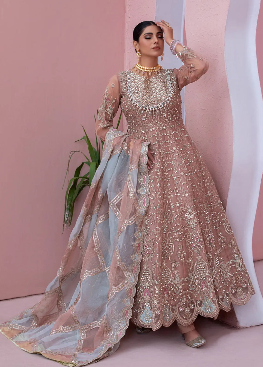 Diara Couture Pret Embroidered Organza 3 Piece Suit Shahbanu Df-13
