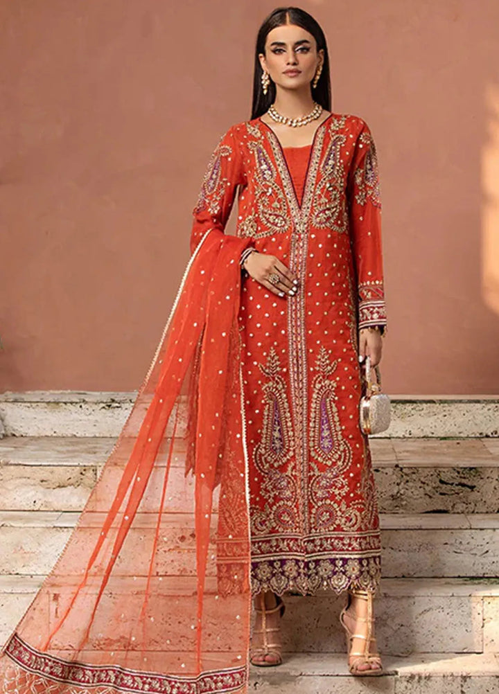 Diara Couture Pret Embroidered Organza 3 Piece Suit US-582 Zuri