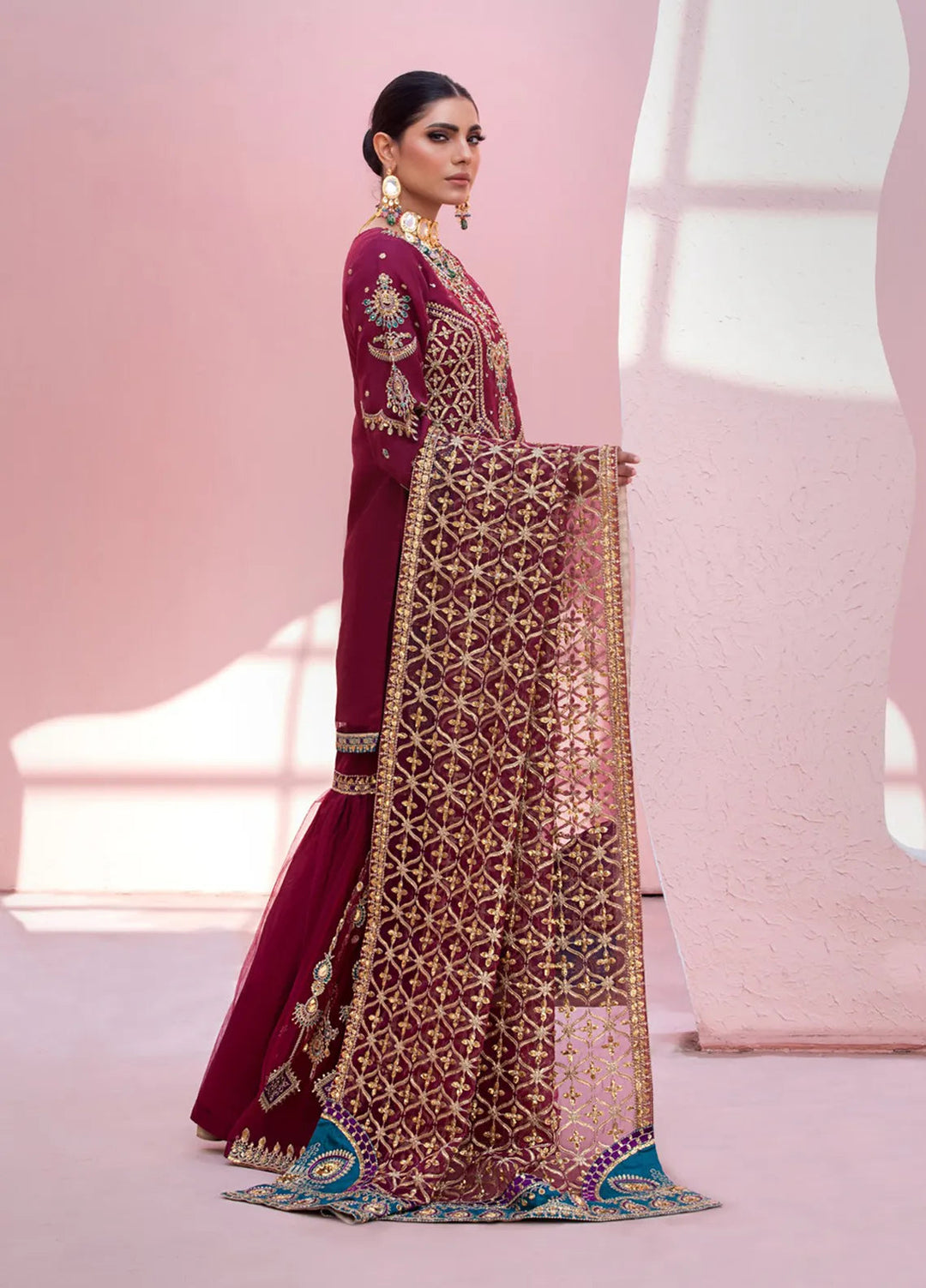 Diara Couture Pret Embroidered Organza 3 Piece Suit Zonaisha Ua-01