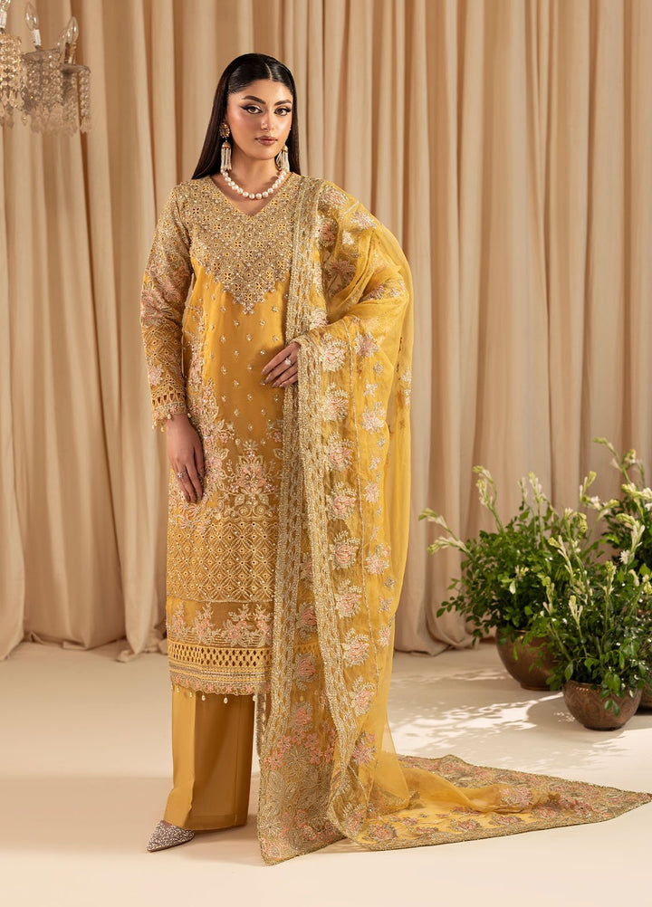 Diara Couture Pret Embroidered Organza 3 Pieces Elzira