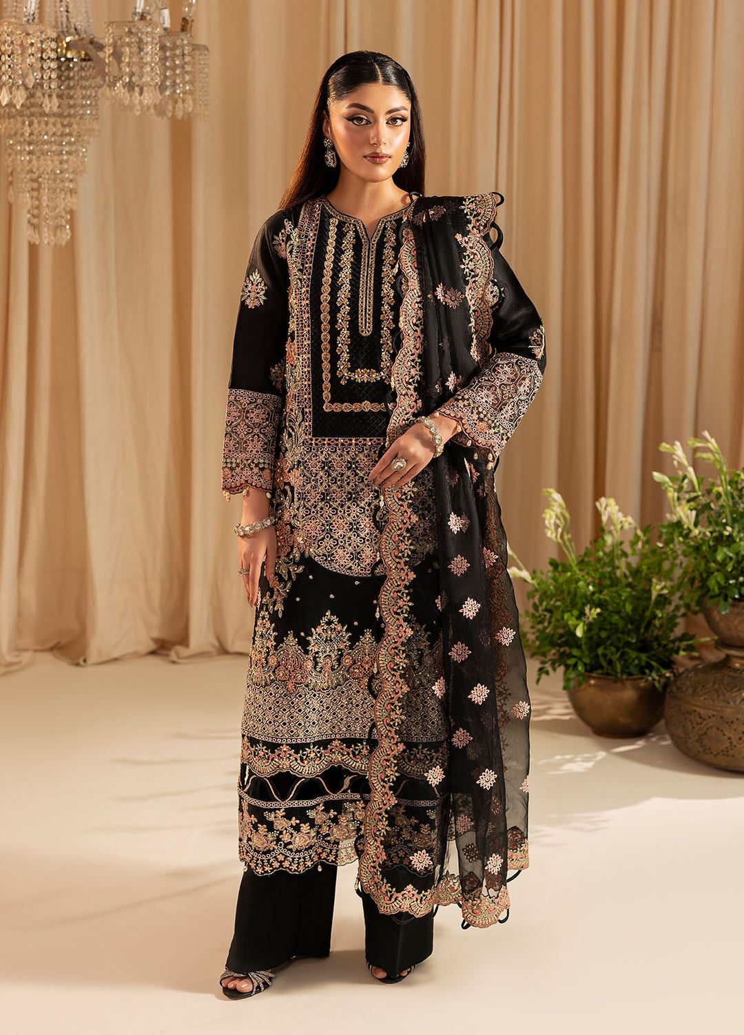 Diara Couture Pret Embroidered Organza 3 Pieces Svara