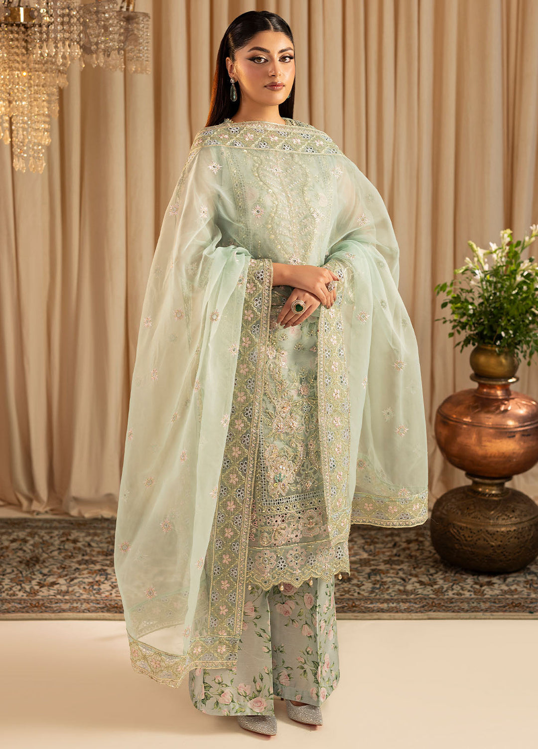 Diara Couture Pret Embroidered Organza 4 Pieces Amoria