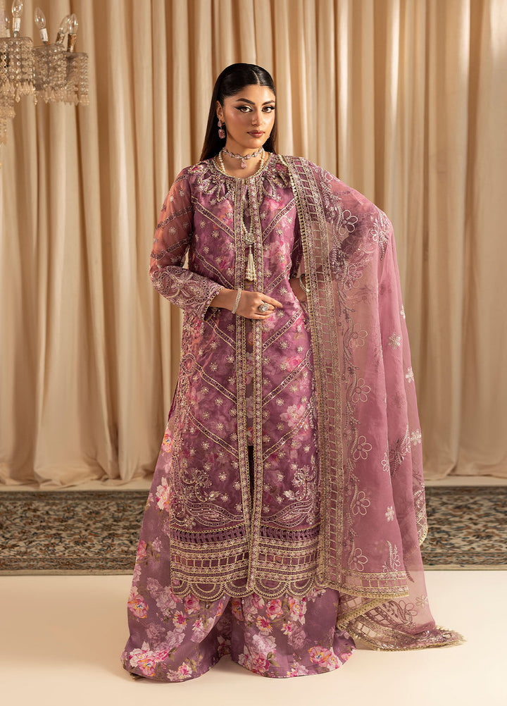 Diara Couture Pret Embroidered Organza 4 Pieces Kesari