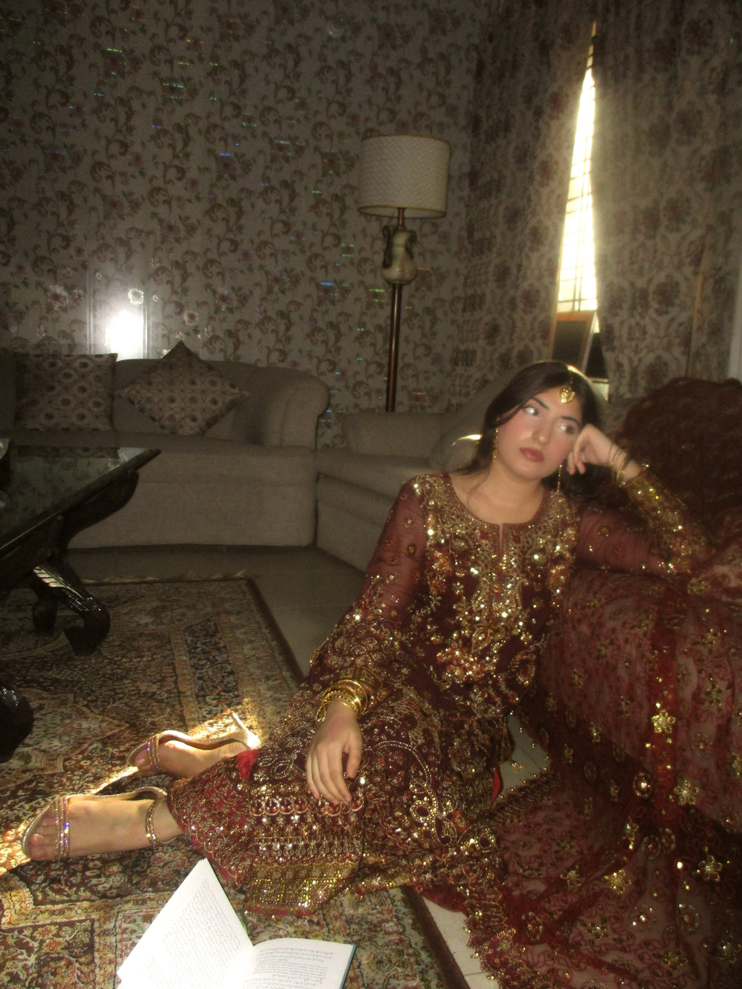 Chantelle by Baroque Unstitched Chiffon Embroidered Suits 3 Piece BQ25FC CH14-07 - Festive Collection